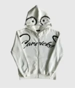 Carsicko Love Spread Full Zip Hoodie White